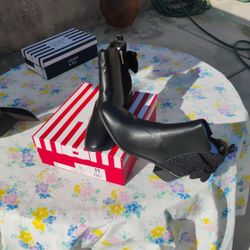Black Cindy High Heel Boot