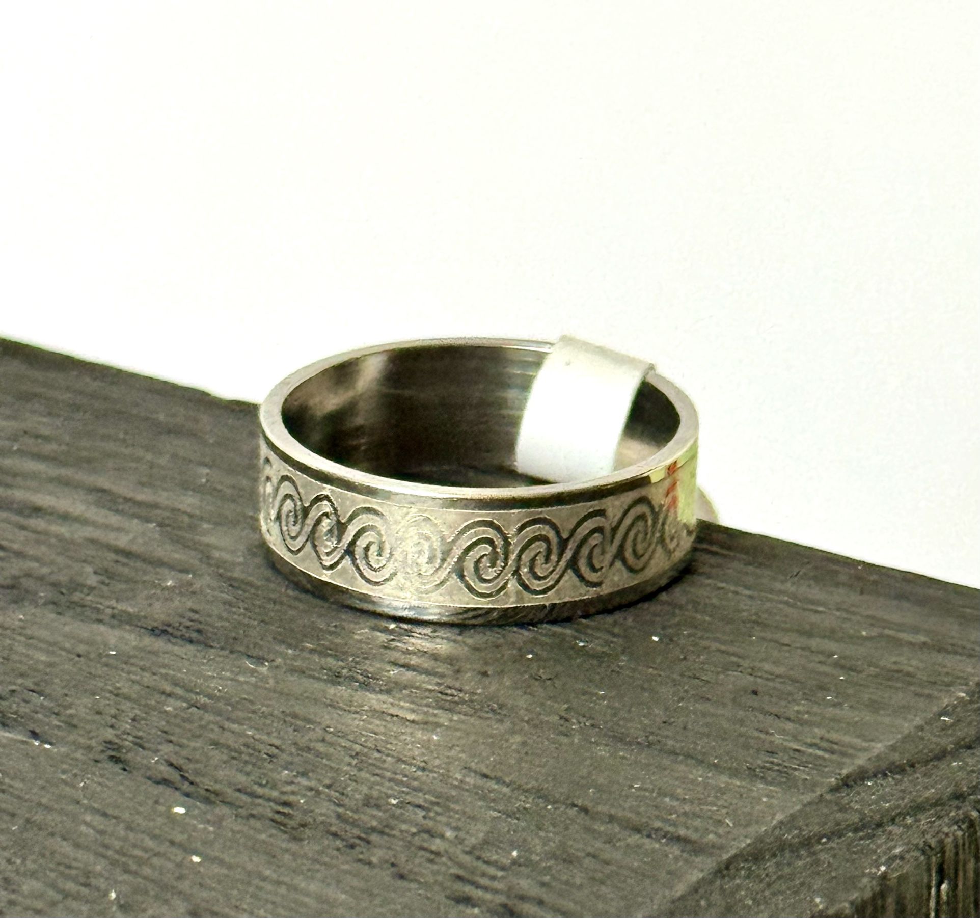 Stainless Steel Ring, Size 9