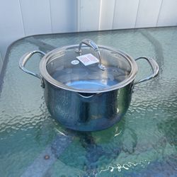 Olla De 6qt Tri  Ply Con Tapa Coladora  Princess House Nueva En Caja Precio 150