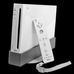 Wii console with controler
