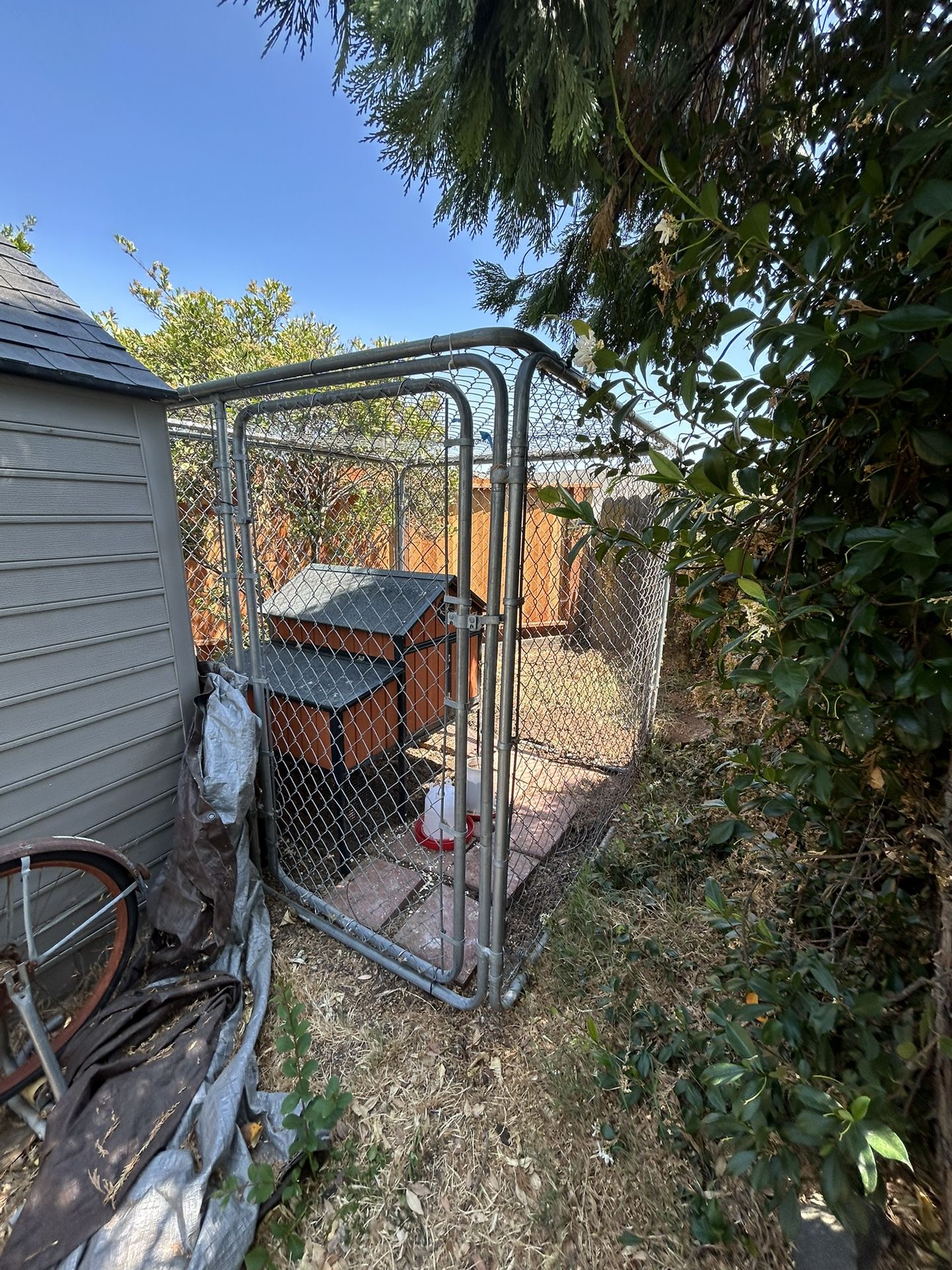 Dog Kennel With Chicken Coop