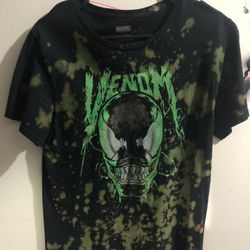 Bleached Design Venom T Shirt Men’s Medium 