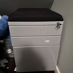 Cushioned 3 Drawer File Cabinet