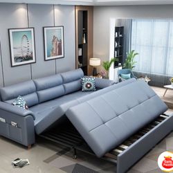  **Almost New Blue Homary Sleeper Sofa - Cozy Comfort Awaits!** 🌟 
