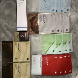 Skincare combo: face masks, vitamin C, and facial cleanser