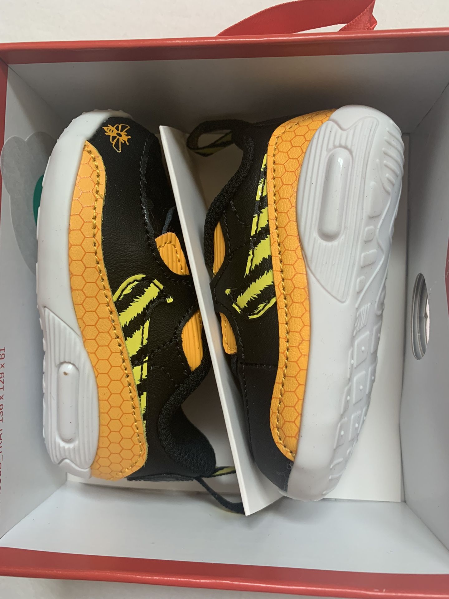 Nike Air Max 90 Se (CB) Baby Crib Bootie Shoes Black/Yellow 4c