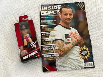 CM Punk - Mattel • WWE & Inside The Ropes Magazine Bundle • $15