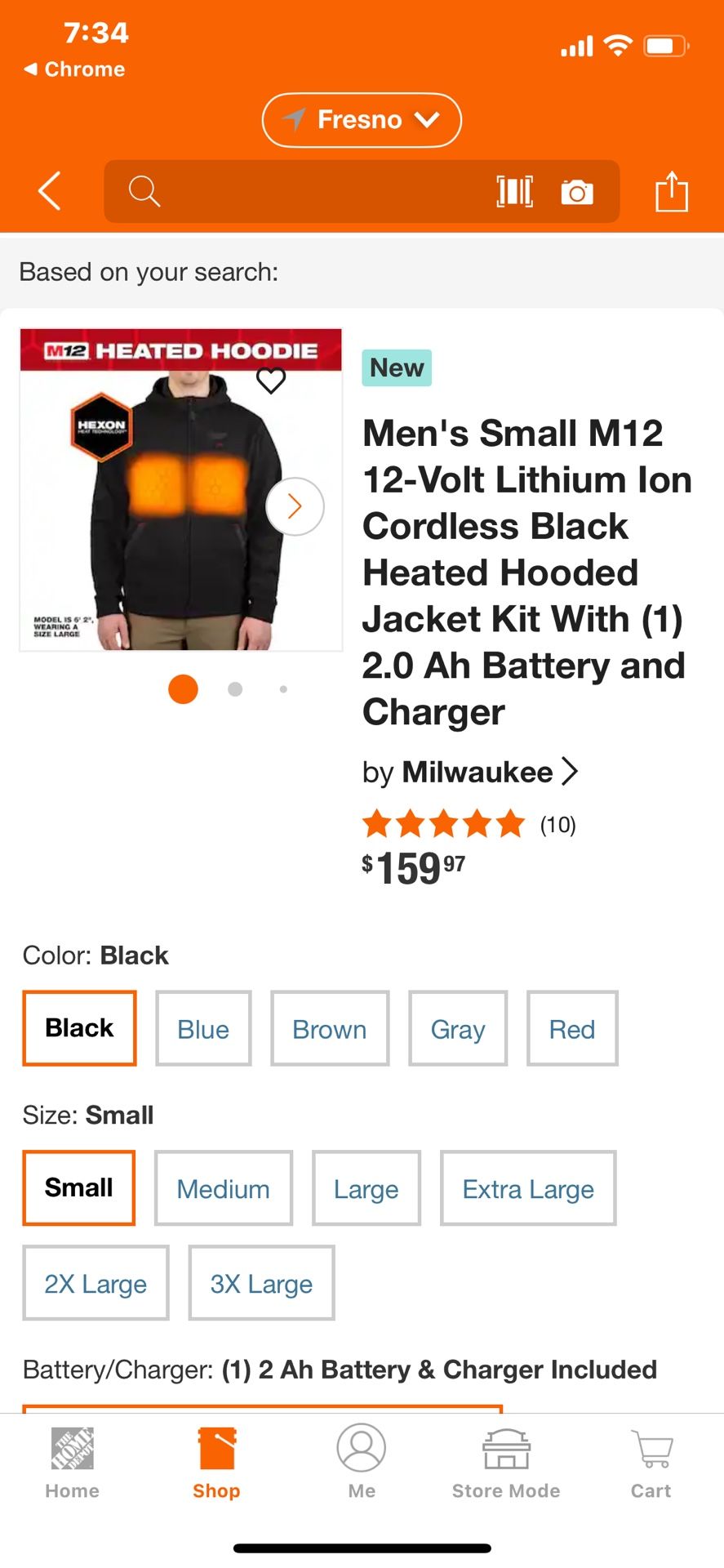 Milwaukee M12 Heated Hoodie Kit Size Small Color Black
