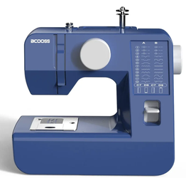 BCOOSS BCO-666 Mini Sewing Machine – 28 Stitch Patterns – Blue