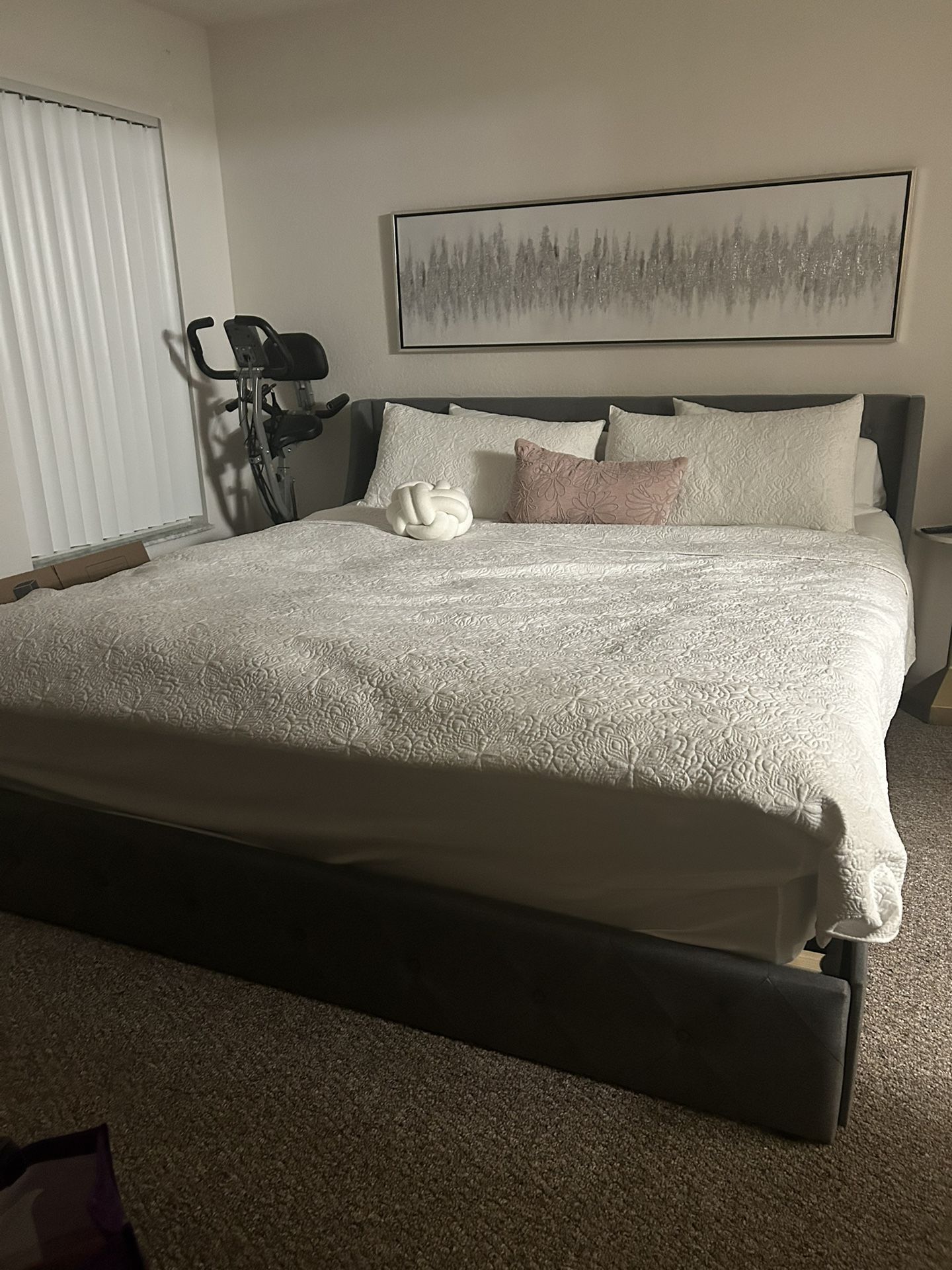 King Size Bed Frame With Drawers