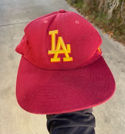 Vintage 47 Brand Los Angeles Dodgers Maroon & Gold Snapback Hat