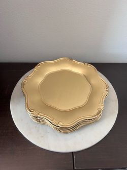 8 Pack Round Charger Plates 13"