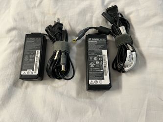 Genuine Lenovo ThinkPad Laptop AC Charger Power Adapter 65W & 90W 20V YELLOW ROUND TIP