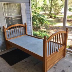 Solid Wood Twin Bed Complete With Bunky Boards All You Need Is A Mattress 