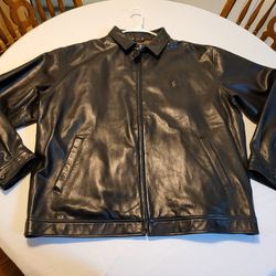Ralph Lauren Leather and Lettermans Jacket and a Kenneth Cole Leather Jacket.