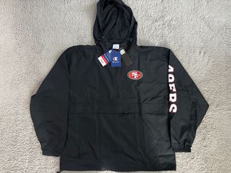 Champion San Francisco 49ers Packable Windbreaker Jacket Size XL