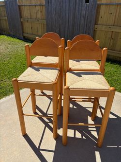 Vintage boho barstools set of 4