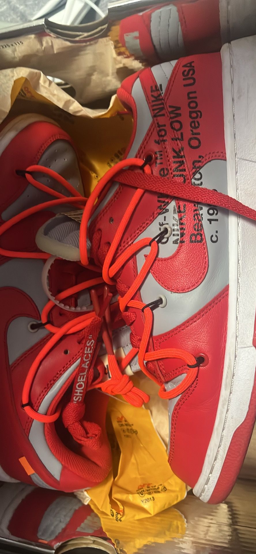 Off White Dunks Size 9 For 190