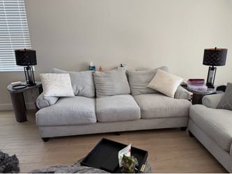 Comfy almost new overstuffed couch