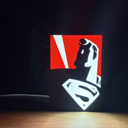 Superman LED Light Box – Bright Glow – Room Decor