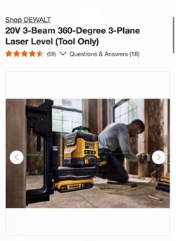 DEWALT 20V 3-Plane 360° Laser Level