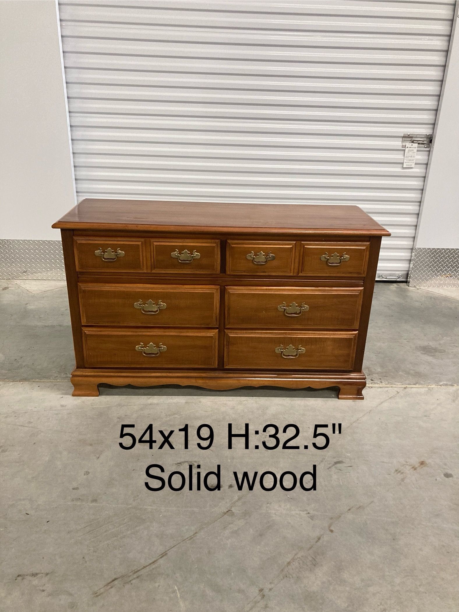 Antique Solid Wood Dresser 