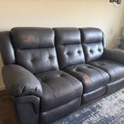 Move Out Sale-Power Reclining Sofa With Love Seat