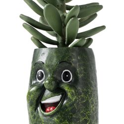 Cute Cucumber Shaped Planter Fun Resin Plant Pots Indoors 