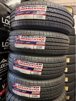 225/65/R17 marca AMERICAN las 4 llantas nuevas instaladas y balanceadas
