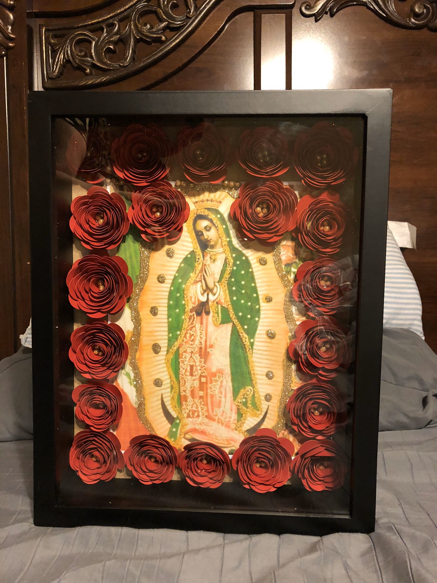 Virgen de Guadalupe shadow box