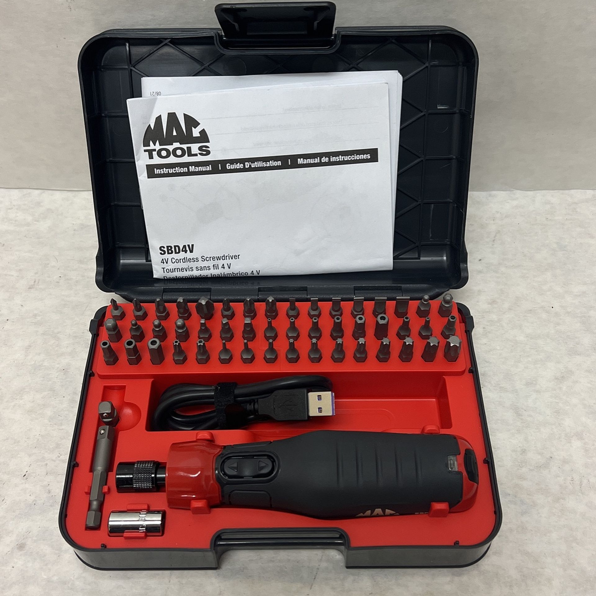 Mac Tools, 52 Piece Cordless Screwdriver, Set SBD4v52s