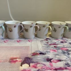 Vintage Royal Dover Fine Bone China Made In England Cups Lot Of 6