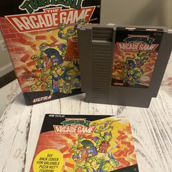 Teenage Mutant Ninja Turtles Arcade Game - NES - CIB