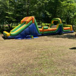 Bounce House 53 ft Obstacle Course 