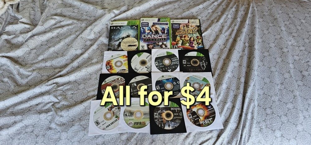 Xbox 360 Cheap Game Lot $4