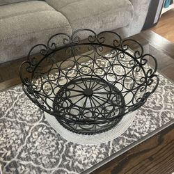 Large Iron Basket
