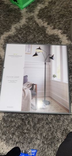 3-Head Floor Lamp Black 