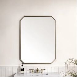 James Martin Vanities
Rohe 30" W x 40" H Rectangular Stainless Steel Framed Bathroom Wall Mirror