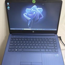 HP Blue Notebook Laptop PC Windows 11 Operating System Intel Processor