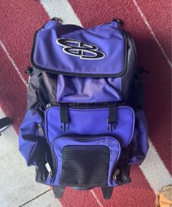 Boombah bat bag helmet purple