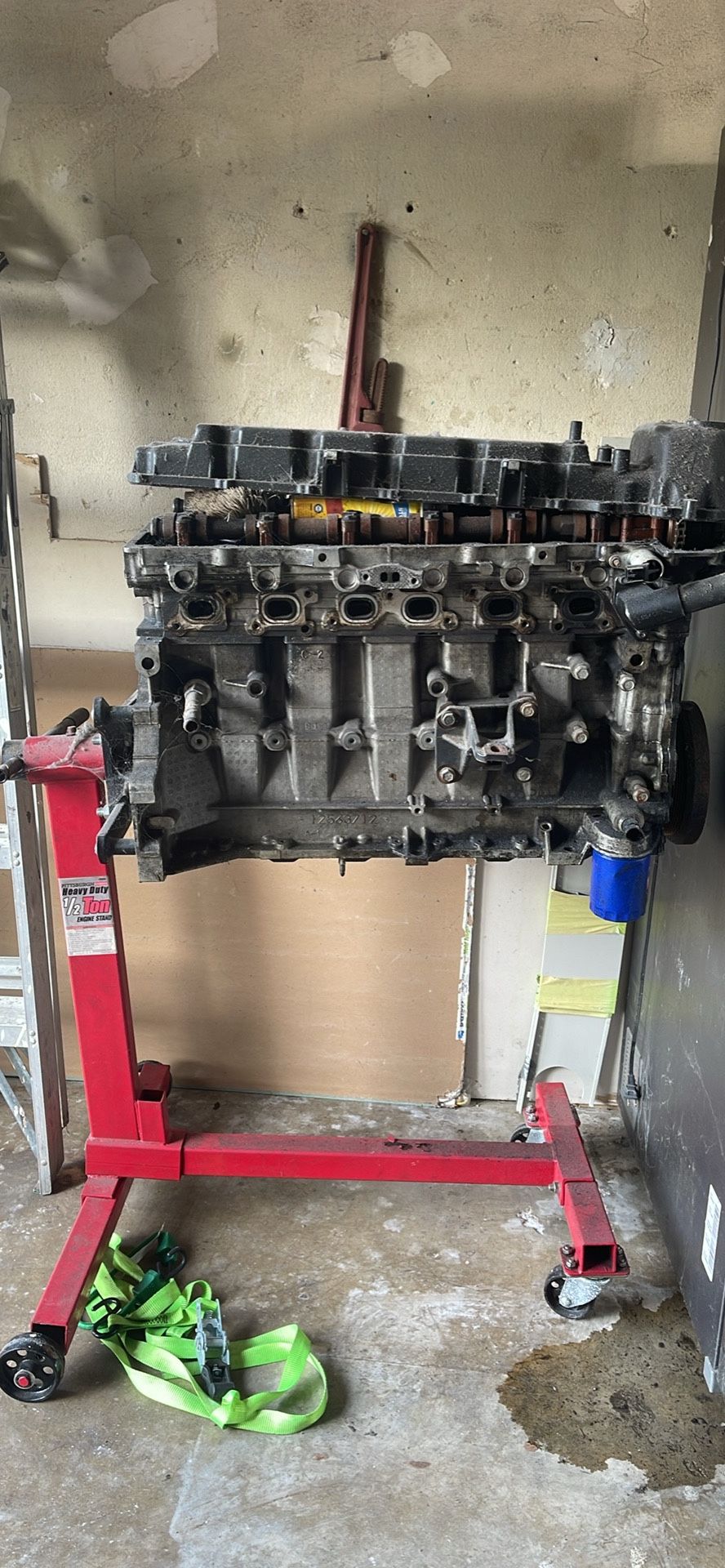 Engine Stand With Engine