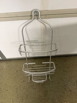 Silver Metal Hanging Shower Caddy