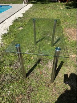 Glass dining table (table only)