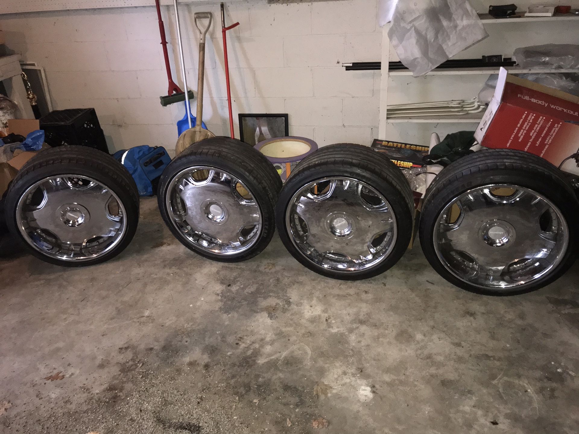 Lowenhart LDR 19” rims with tires. All 4 for sale - Fit Mercedes Benz