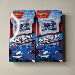 Pokemon Knock Out Collection Box Kyogre Sealed Lot of 2