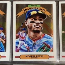18 Donruss Diamond Kings Baseball Cards Ohtani Degrom Yelich Trevor Story Javier Baez 3 Pictures 18 Cards Mookie Betts