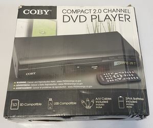 Coby CDV-30 2.0 Channel DVD Player with USB SD (New Open Box)/(#967)