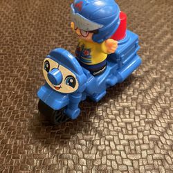 Fisher Price Little People Stop & Go Police Motorcycle 