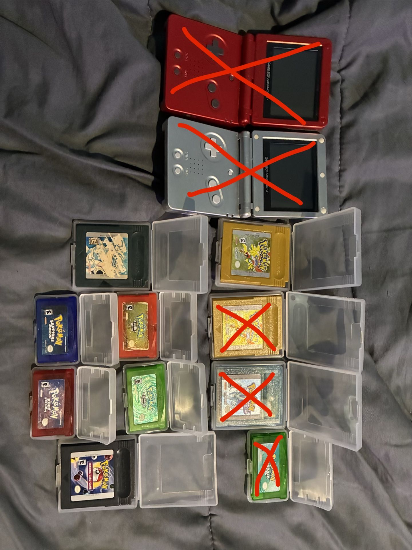pokemon games/gameboy sp