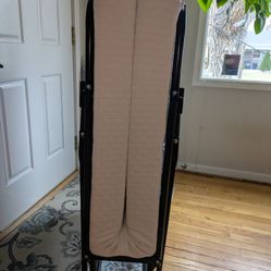 Rollaway Folding Twin Size Bed With 4" Memory Foam Mattress